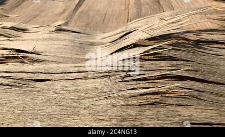 Old wooden brown beige wall floor texture background Stock Photo