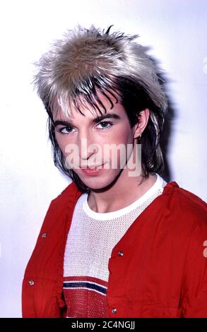 Limahl,the lead singer of the British pop band Kajagoogoo Stock Photo