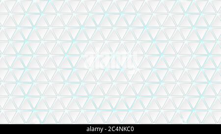 Abstract background of white triangle tiles with light blue gaps between them Stock Vector