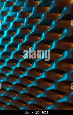 Metal Net Blue Metal net circle texture background. cell texture Stock Photo - Alamy