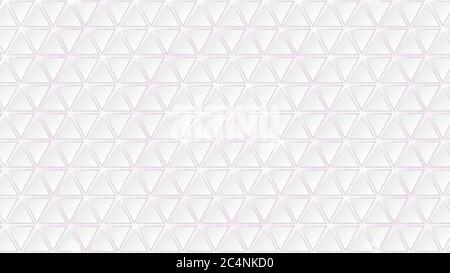 Abstract background of white triangle tiles with purple gaps between them Stock Vector
