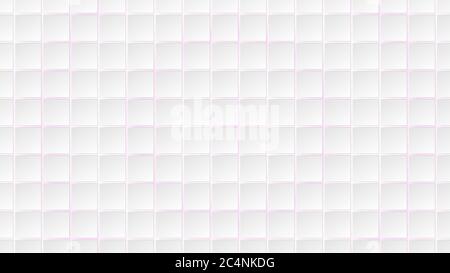 Abstract background of white square tiles with purple gaps between them Stock Vector