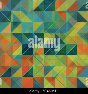 Abstract background with multicolored triangles Stock Vector