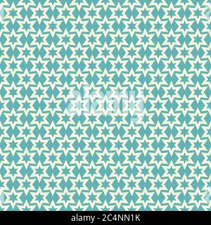 Seamless pattern with abstract stars Stock Vector