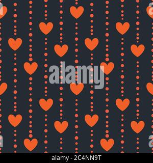 Seamless pattern with hearts Stock Vector