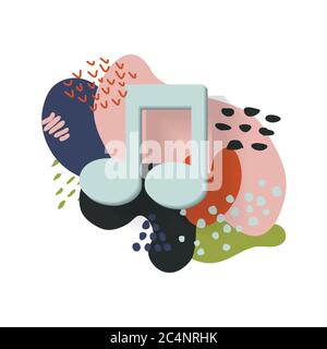 Music art icon vector concept Stock Vector