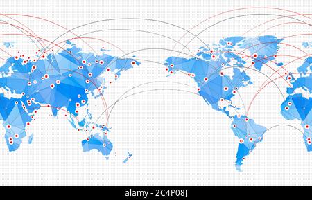 Map of World Stock Vector