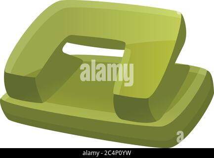 Hole puncher icon. Cartoon of hole puncher vector icon for web design isolated on white background Stock Vector