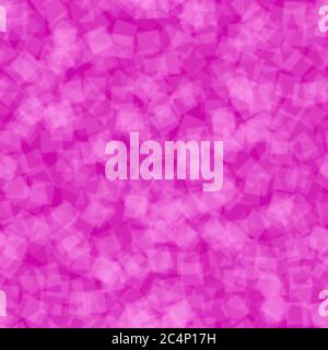 Abstract seamless pattern of randomly distributed translucent squares in purple colors Stock Vector