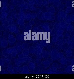 Abstract seamless pattern of randomly distributed translucent circles in blue colors Stock Vector
