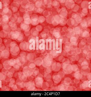 Abstract seamless pattern of randomly distributed translucent circles in red colors Stock Vector