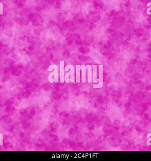 Abstract seamless pattern of randomly distributed translucent stars in purple colors Stock Vector