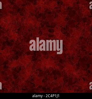 Abstract seamless pattern of randomly distributed translucent stars in red colors Stock Vector