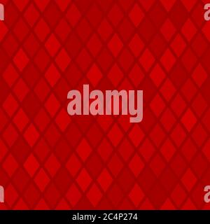 Abstract seamless pattern of small rhombus or pixels in red colors Stock Vector