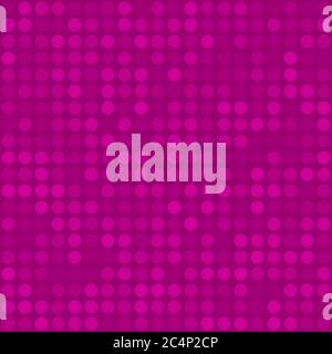 Abstract seamless pattern of small circles or pixels in purple colors Stock Vector
