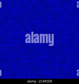 Abstract seamless pattern of small rings or pixels in blue colors Stock Vector