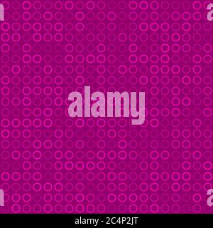 Abstract seamless pattern of small rings or pixels in purple colors Stock Vector