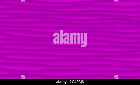Abstract background of wavy lines with shadows in purple colors Stock Vector