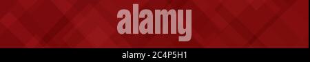 Abstract banner of translucent squares or rhombuses in red colors Stock Vector