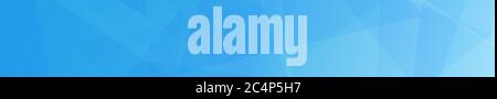 Abstract banner of translucent triangles in light blue colors Stock Vector