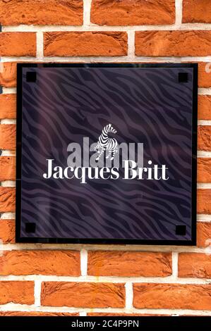 Ingolstadt, Germany : the logo of the brand 'Jacques Britt', Ingolstadt. Stock Photo