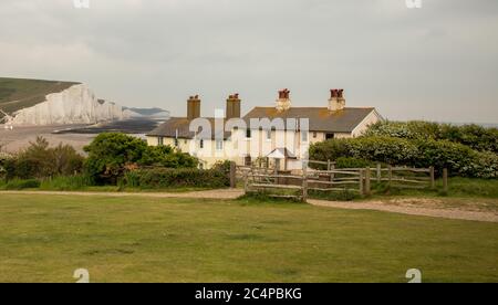 Seven Sisters Cliffs, Cuckmere, East Sussex Stock Photo