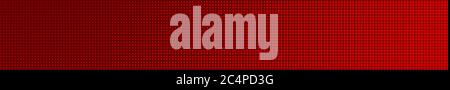 Abstract halftone gradient horizontal banner in red colors Stock Vector