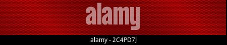 Abstract halftone gradient horizontal banner in red colors Stock Vector