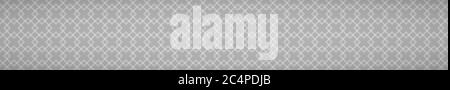 Abstract horizontal banner of intertwined small squares on gray background Stock Vector