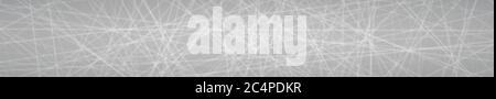 Abstract horizontal banner of randomly arranged lines on gray background Stock Vector