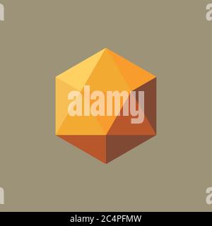 Color abstract shape with low-poly, polygonal triangular. Stock Vector