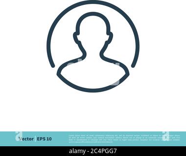 Avatar, Profile Icon Vector Logo Template Illustration Design. Vector EPS 10. Stock Vector