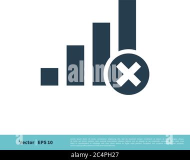 Mobile Signal Bar Icon Vector Logo Template Illustration Design. Vector EPS 10. Stock Vector