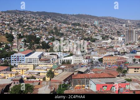 Urban scenes from Valparaiso, Chile Stock Photo