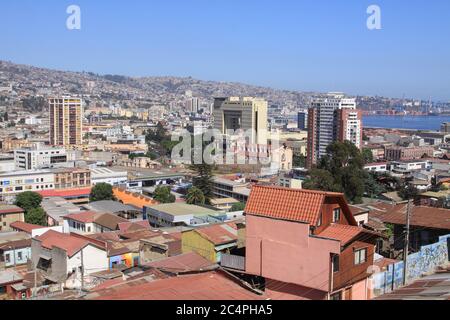 Urban scenes from Valparaiso, Chile Stock Photo