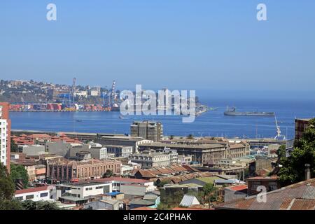 Urban scenes from Valparaiso, Chile Stock Photo