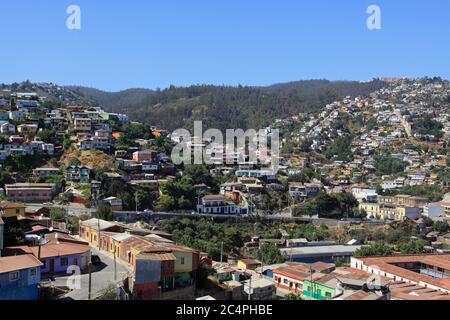 Urban scenes from Valparaiso, Chile Stock Photo