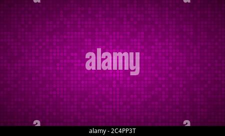 Abstract background of small circles or pixels in purple colors. Stock Vector