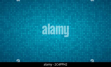 Abstract background of small circles or pixels in light blue colors. Stock Vector