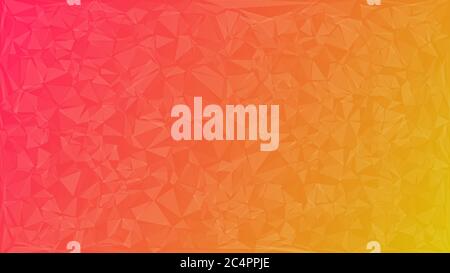 Abstract background of triangles in pink and yellow colors. Stock Vector