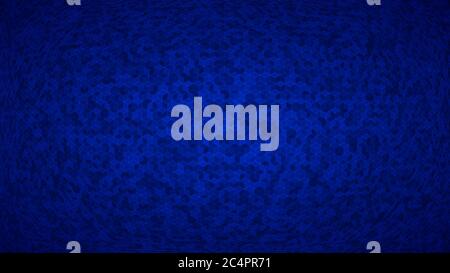 Abstract background of small isometric cubes in blue colors with the fish eye effect. Stock Vector
