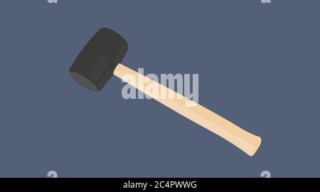 Vector Illustration of a Mallet Stock Vector