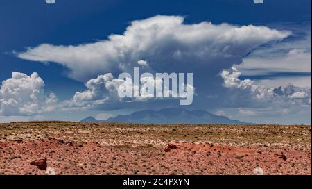 Cumulonimbus Cloud Rain Attracted to the Mountains Thunderhead Cloud Stock Photo