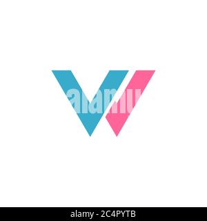 VA letter logo. Stock vector illustration isolated on white background Stock Vector