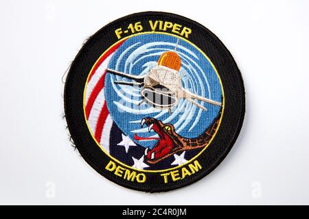F-16 Viper Demonstration Team Patch Stock Photo - Alamy