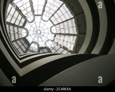 interior of the Guggenheim Museum in Manhattan NYC