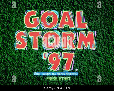 Goal Storm - Sony Playstation 1 PS1 PSX - Editorial use only Stock Photo