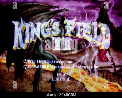 King's Field II 2 - Sony Playstation 1 PS1 PSX - Editorial use only Stock  Photo - Alamy