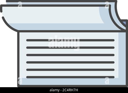 Checkbook RGB color icon Stock Vector