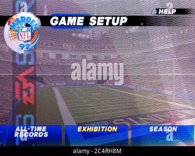 NFL Game Day '97 - Sony Playstation 1 PS1 PSX - Editorial use only Stock  Photo - Alamy